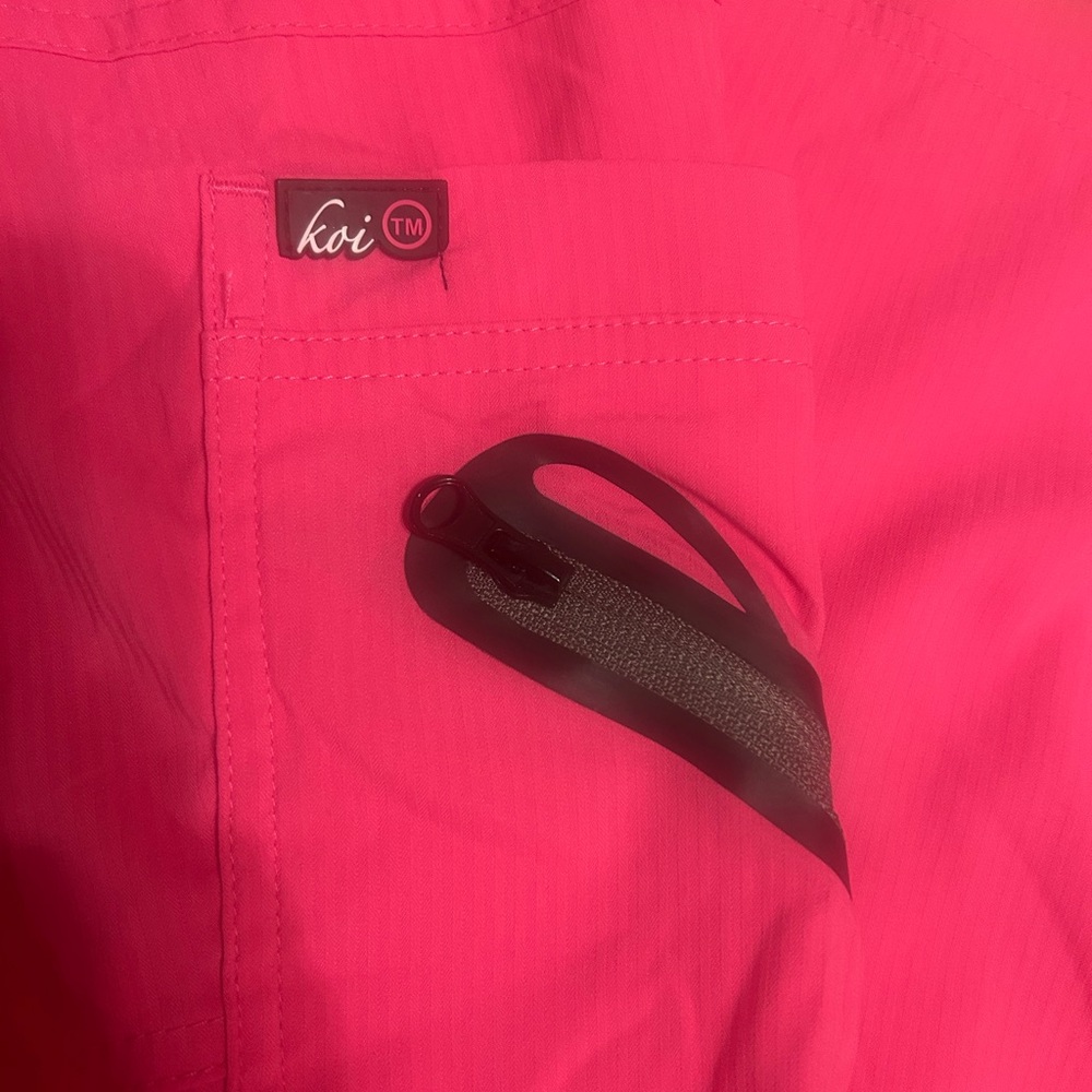 Flamingo pink Koi Lite Scrub Pants - Picture 2 of 8